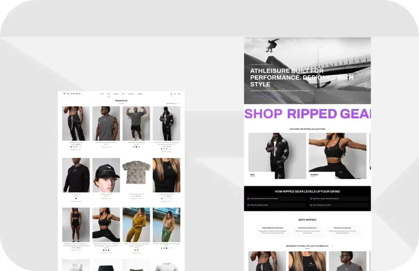 RIPPED collection and home pages
