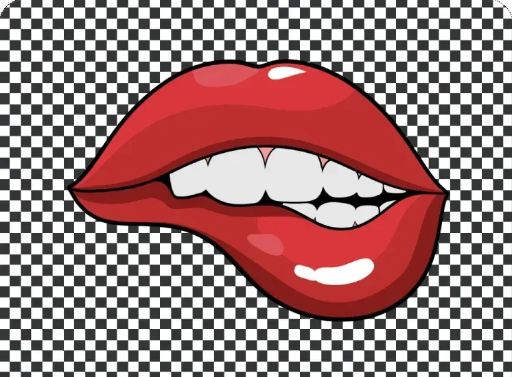 Raw & Rebellious lips logo